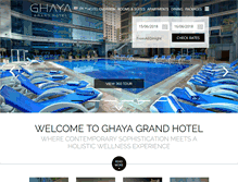 Tablet Screenshot of ghayagrandhotel.com